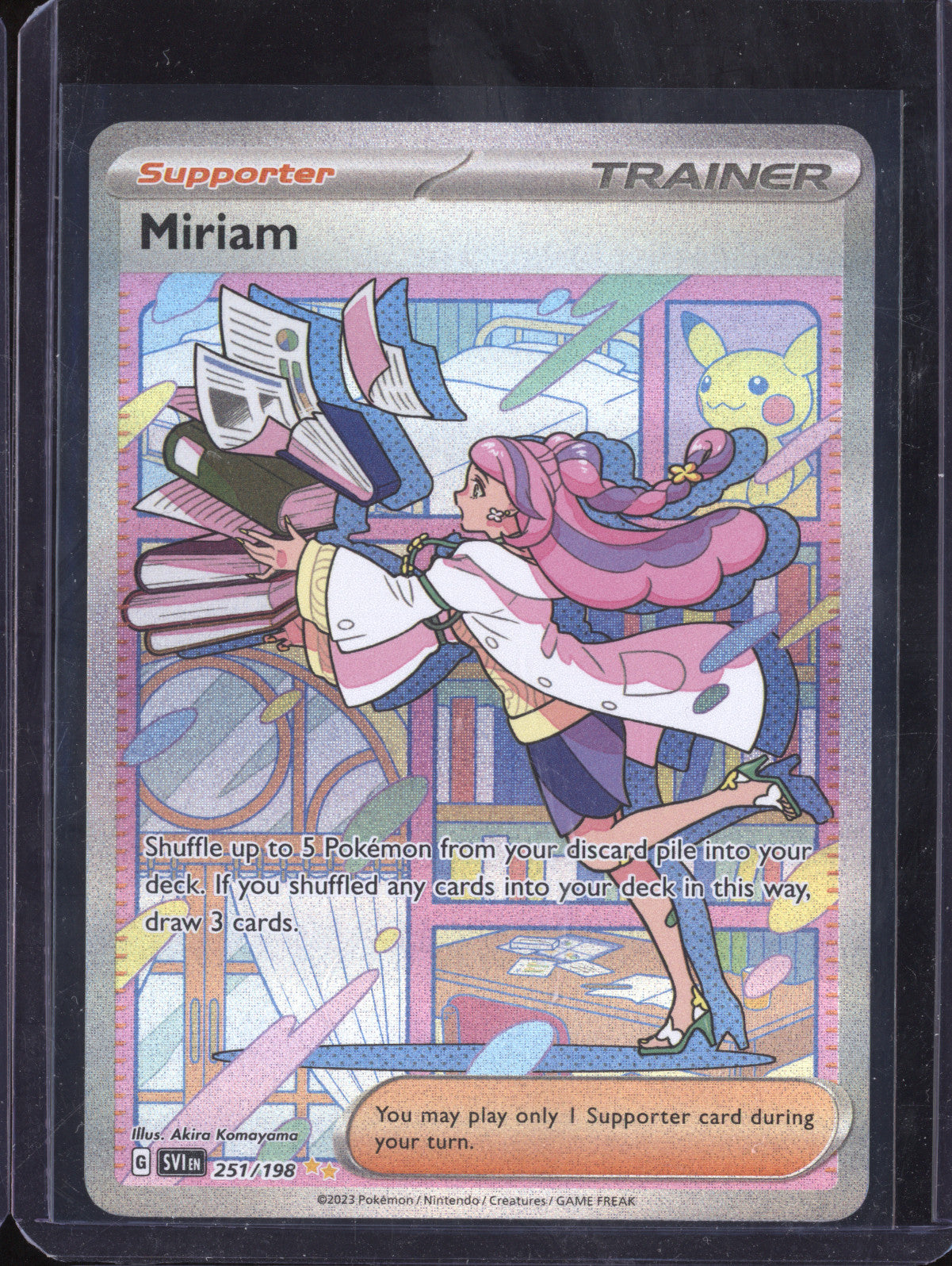 Miriam 2023 Pokemon Scarlet & Violet 251/198 Special Illustration Rare