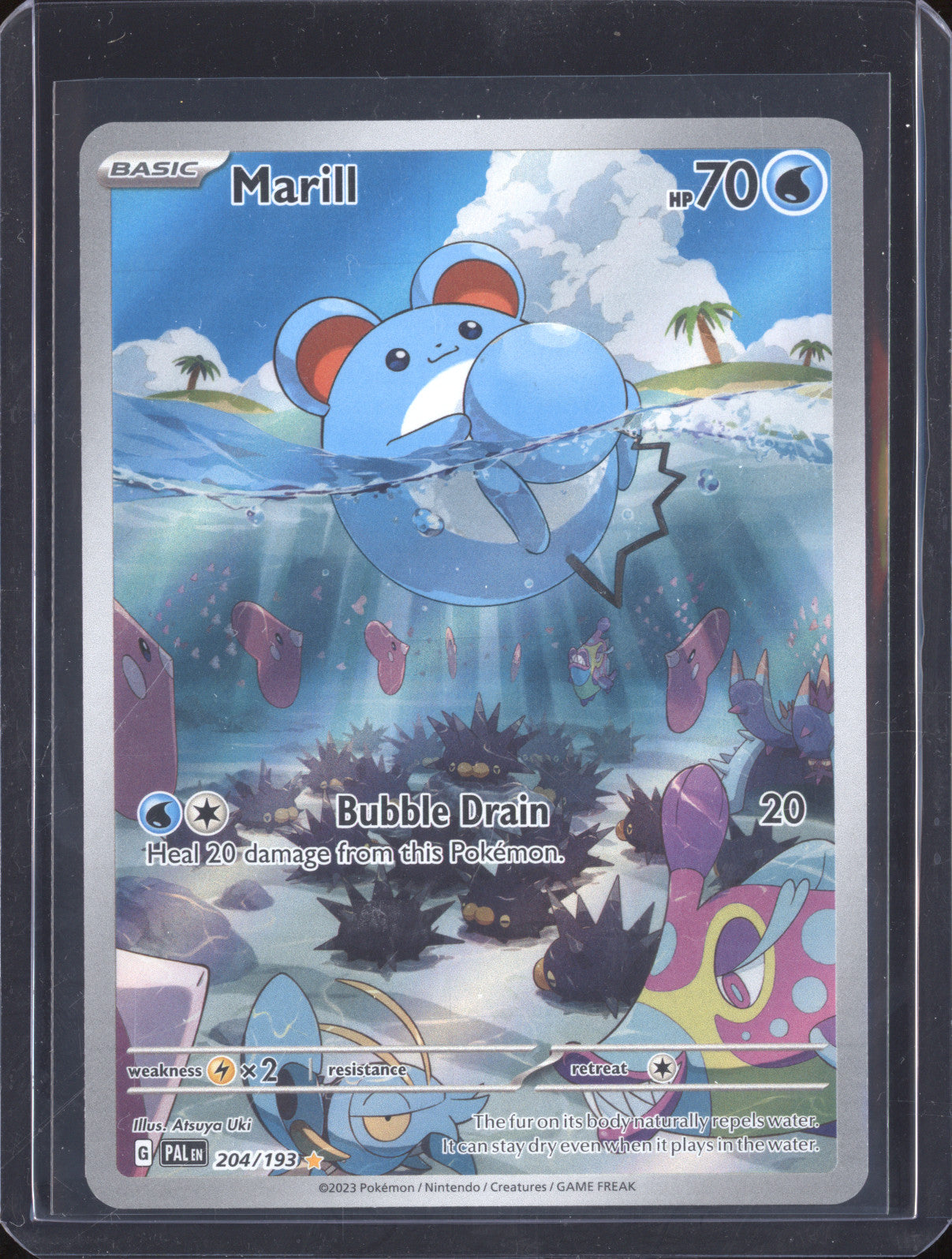 Marill 2023 Pokemon Paldea Evolved PAL 204/191 Illustration Rare