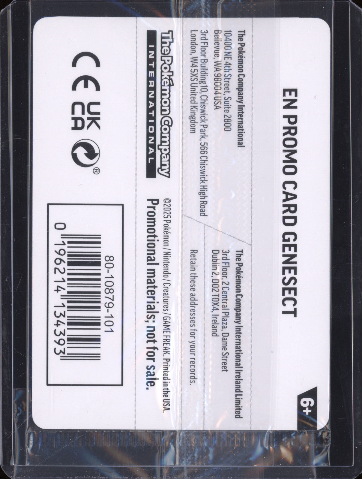 Genesect 2025 Pokemon Phantasmal Flames PFL 008/094 Holo Rare Stamped Promo