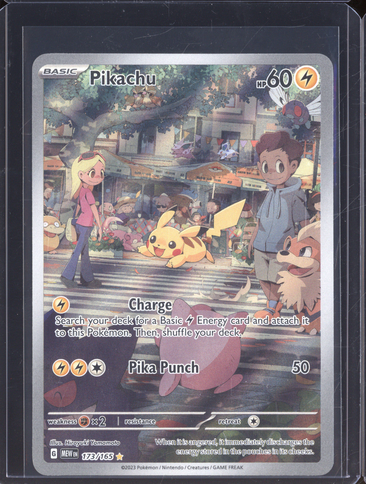 Pikachu 2023 Pokemon 151 MEW 173/165 Illustration Rare