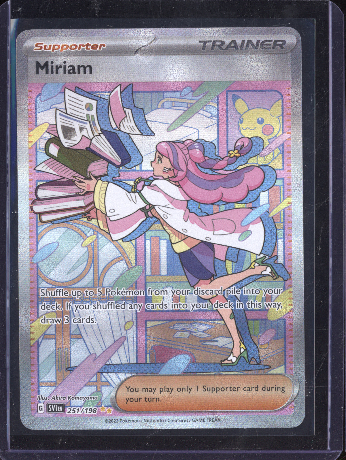 Miriam 2023 Pokemon Scarlet & Violet 251/198 Special Illustration Rare