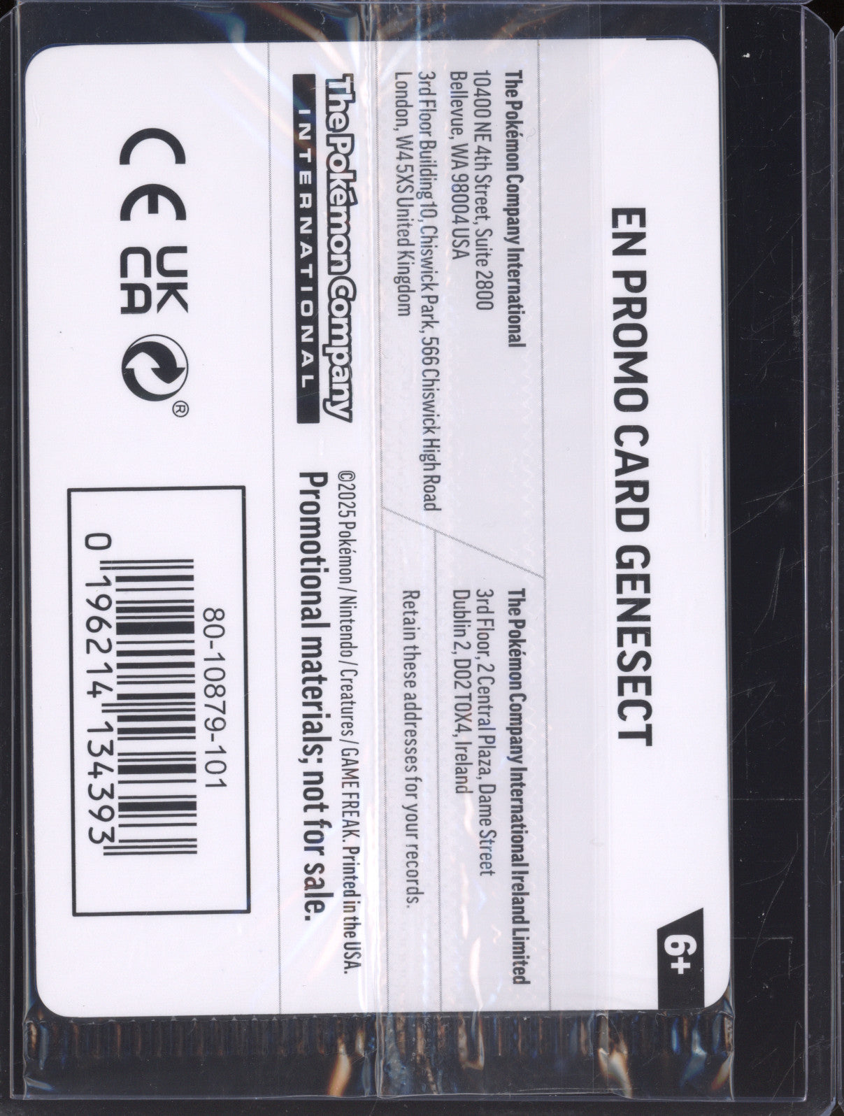 Genesect 2025 Pokemon Phantasmal Flames PFL 008/094 Holo Rare Stamped Promo