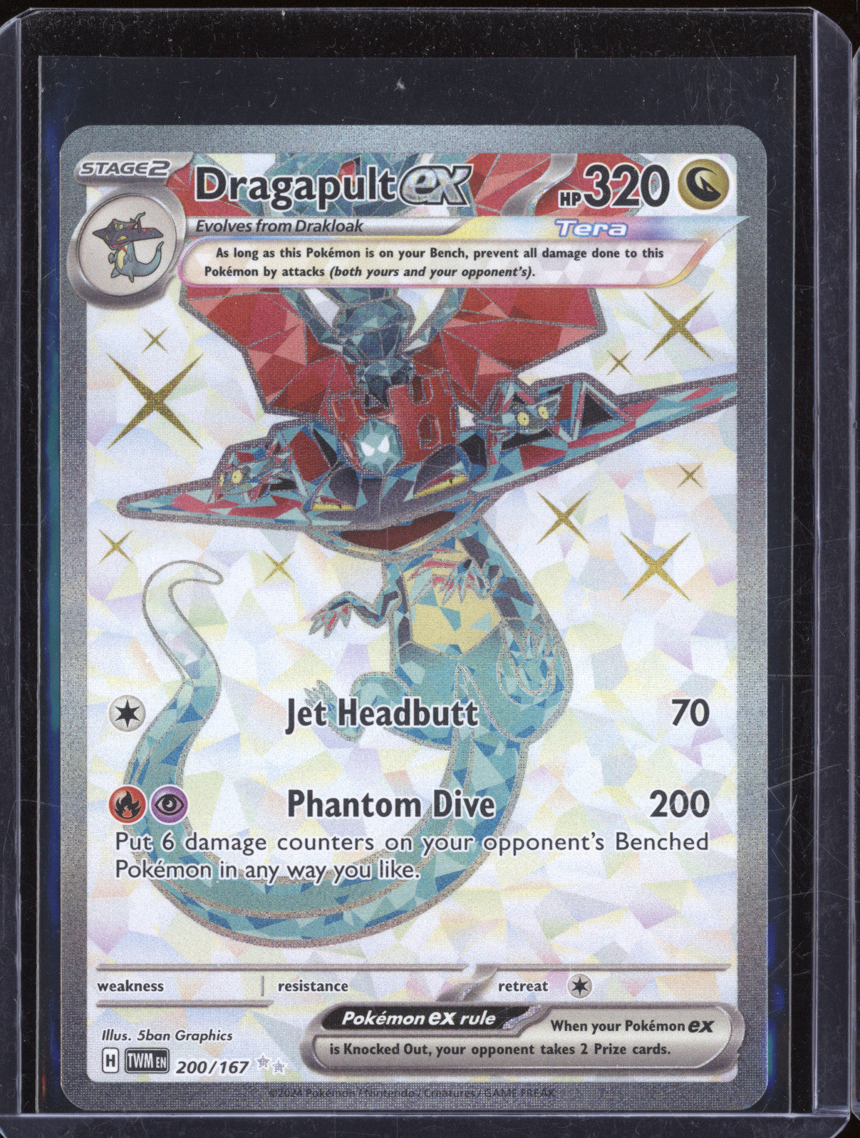 2024 Pokemon Twilight Masquerade TWM 200 Dragapult ex Ultra Rare
