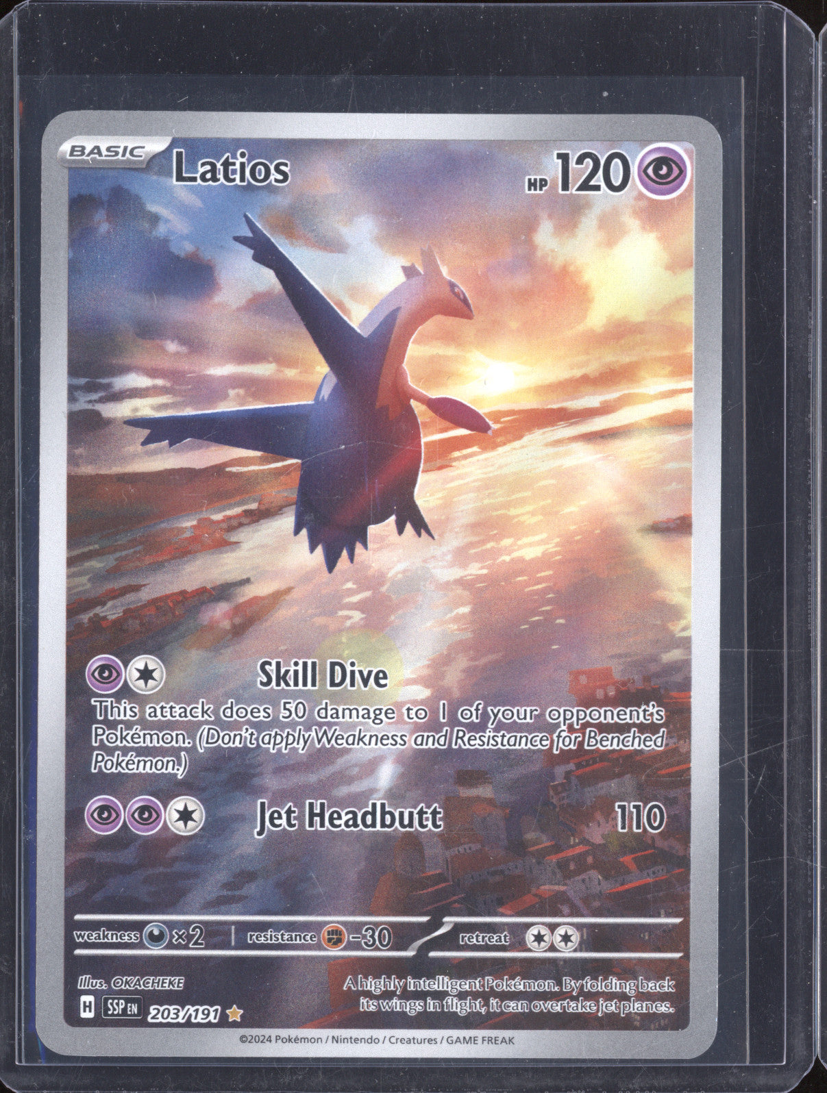 Latios 2024 Pokemon Surging Sparks 203/191 Illustration Rare