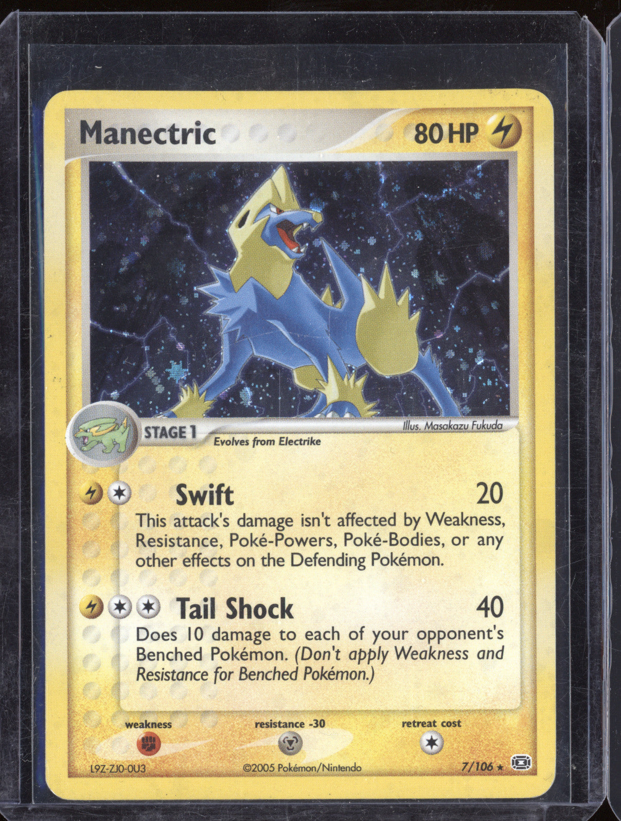 2005 Pokemon EX Emerald 7/106 Manectric Holo Rare