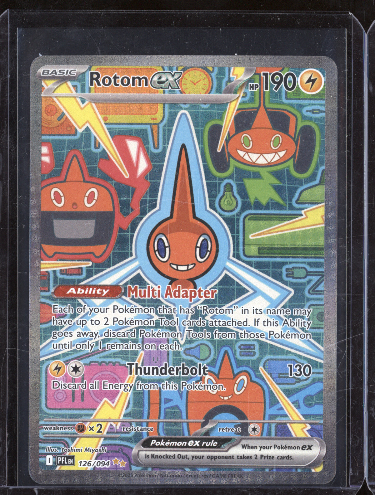 pokemon rotom card 2025 Pokemon Phantasmal Flames PFL 126/094 Rotom Ex Special Illustrati