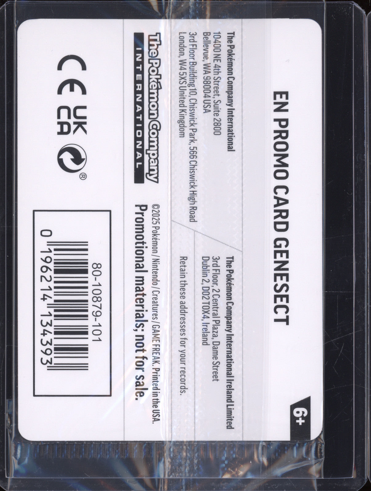 Genesect 2025 Pokemon Phantasmal Flames PFL 008/094 Holo Rare Stamped Promo