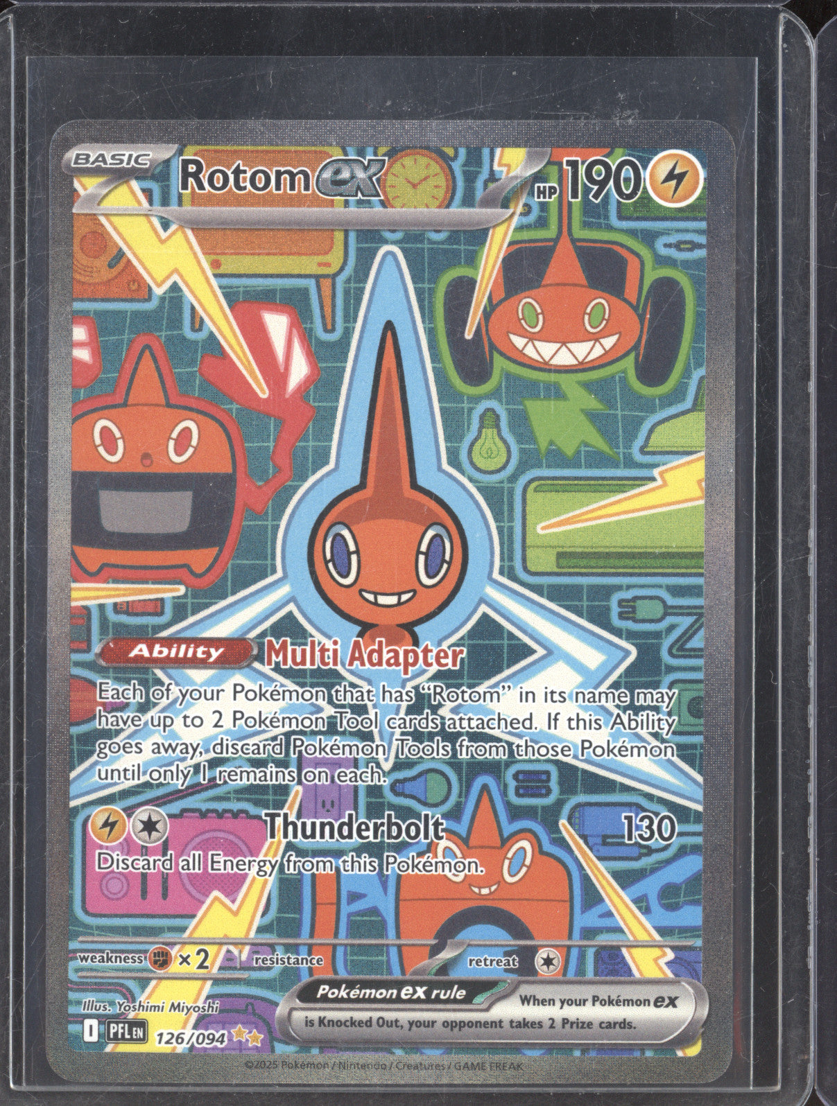 2025 Pokemon Phantasmal Flames 126 Rotom ex Special Illustration Rare