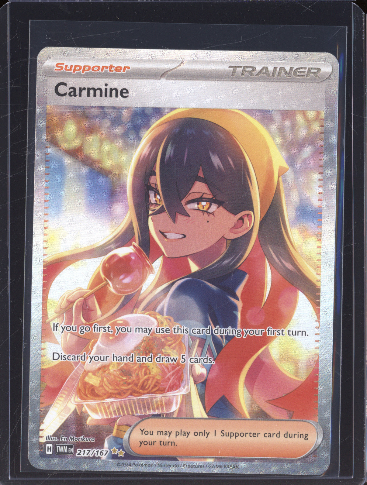 Carmine 2024 Pokemon Twilight Masquerade TWM 217/167 Special Illustration Rare