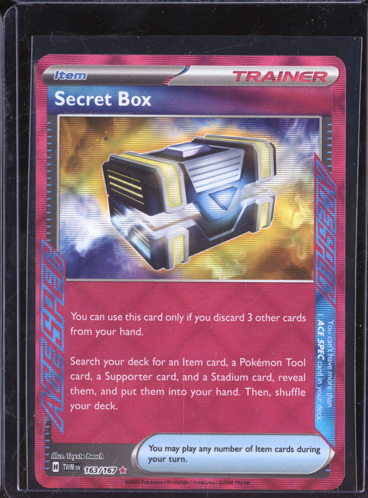 Secret Box 2024 Pokemon Twilight Masquerade 163/167 Ace Spec Rare