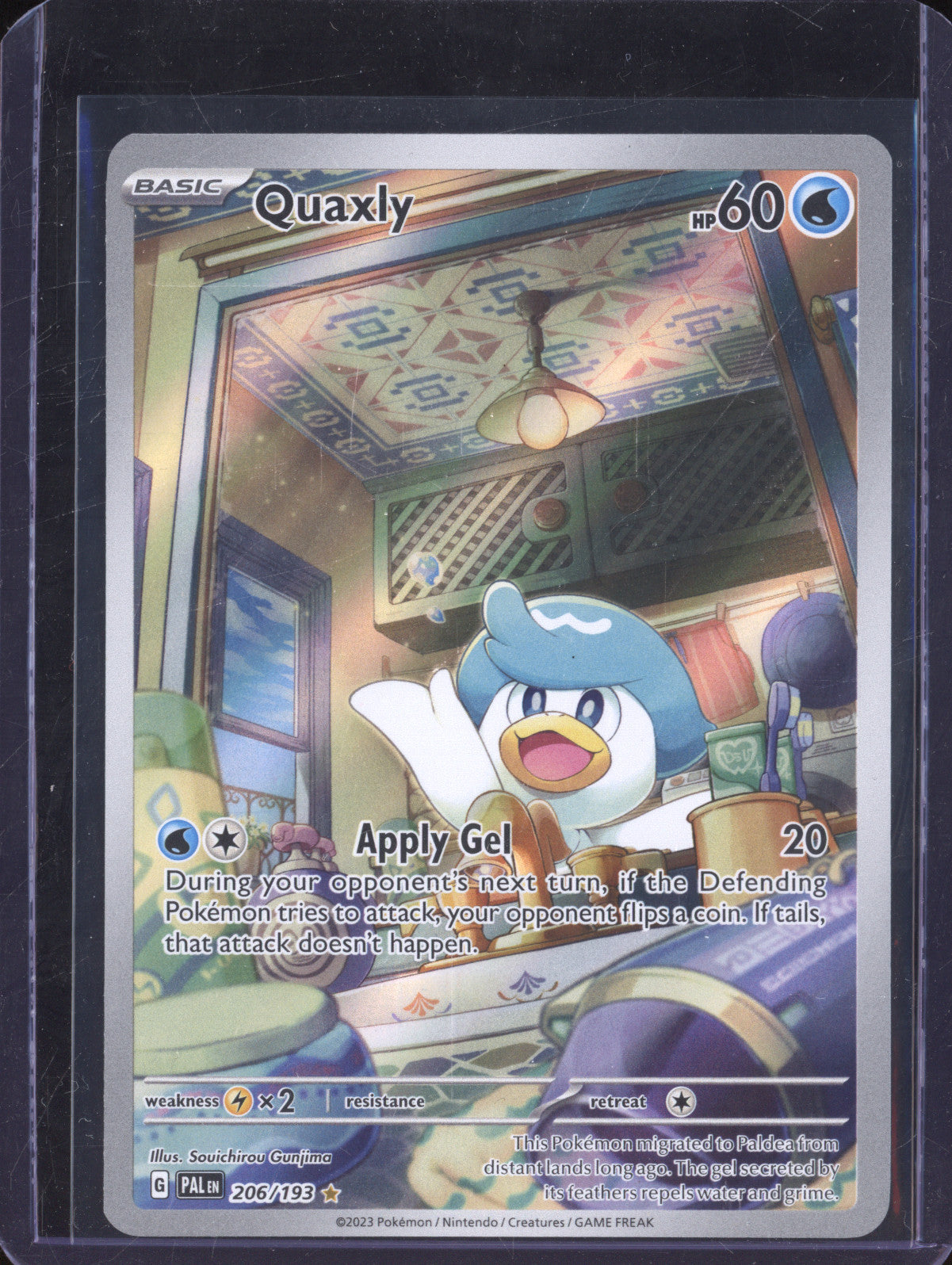 Quaxly 2023 Pokemon Paldea Evolved 206/193 Illustration Rare