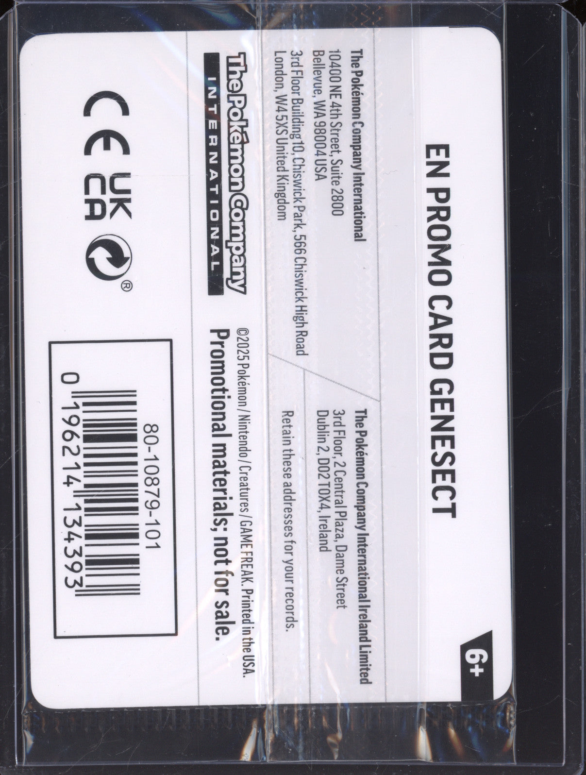 Genesect 2025 Pokemon Phantasmal Flames PFL 008/094 Holo Rare Stamped Promo