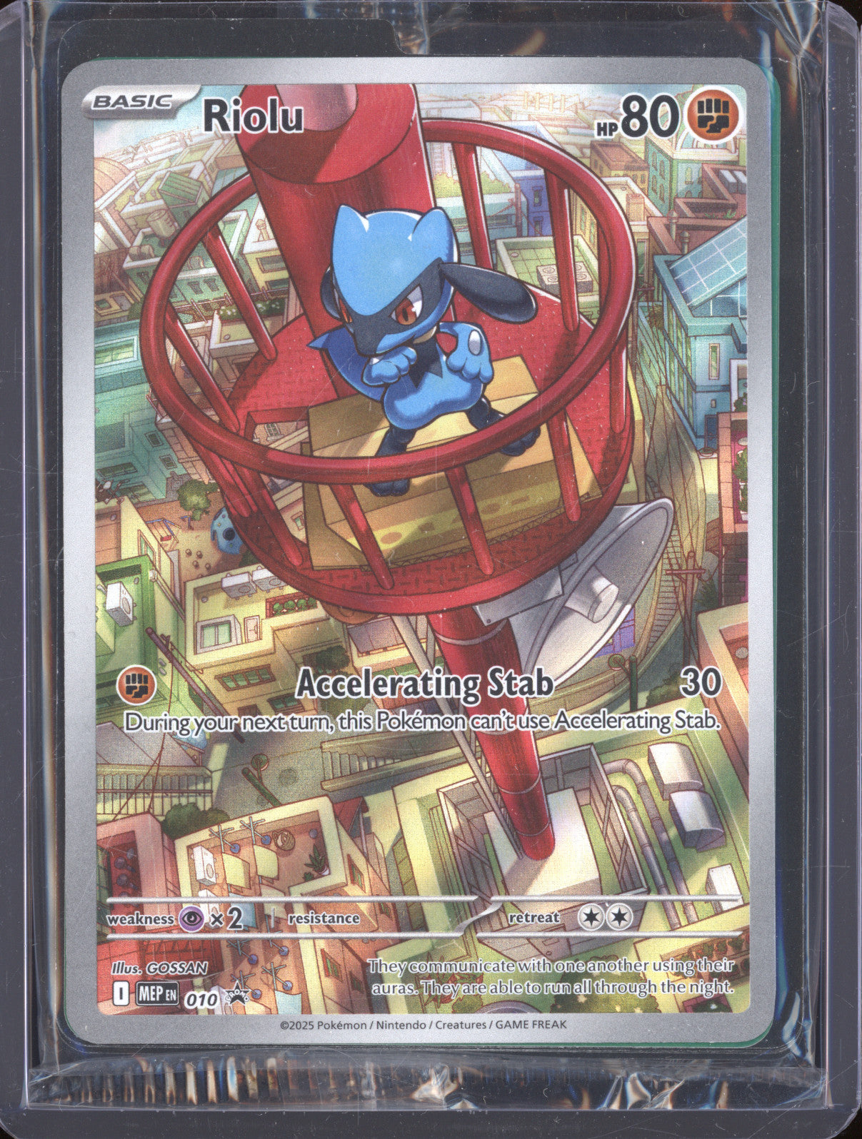 2025 Pokemon Mega Evolutions Black Star Promo MEP 010 Riolu