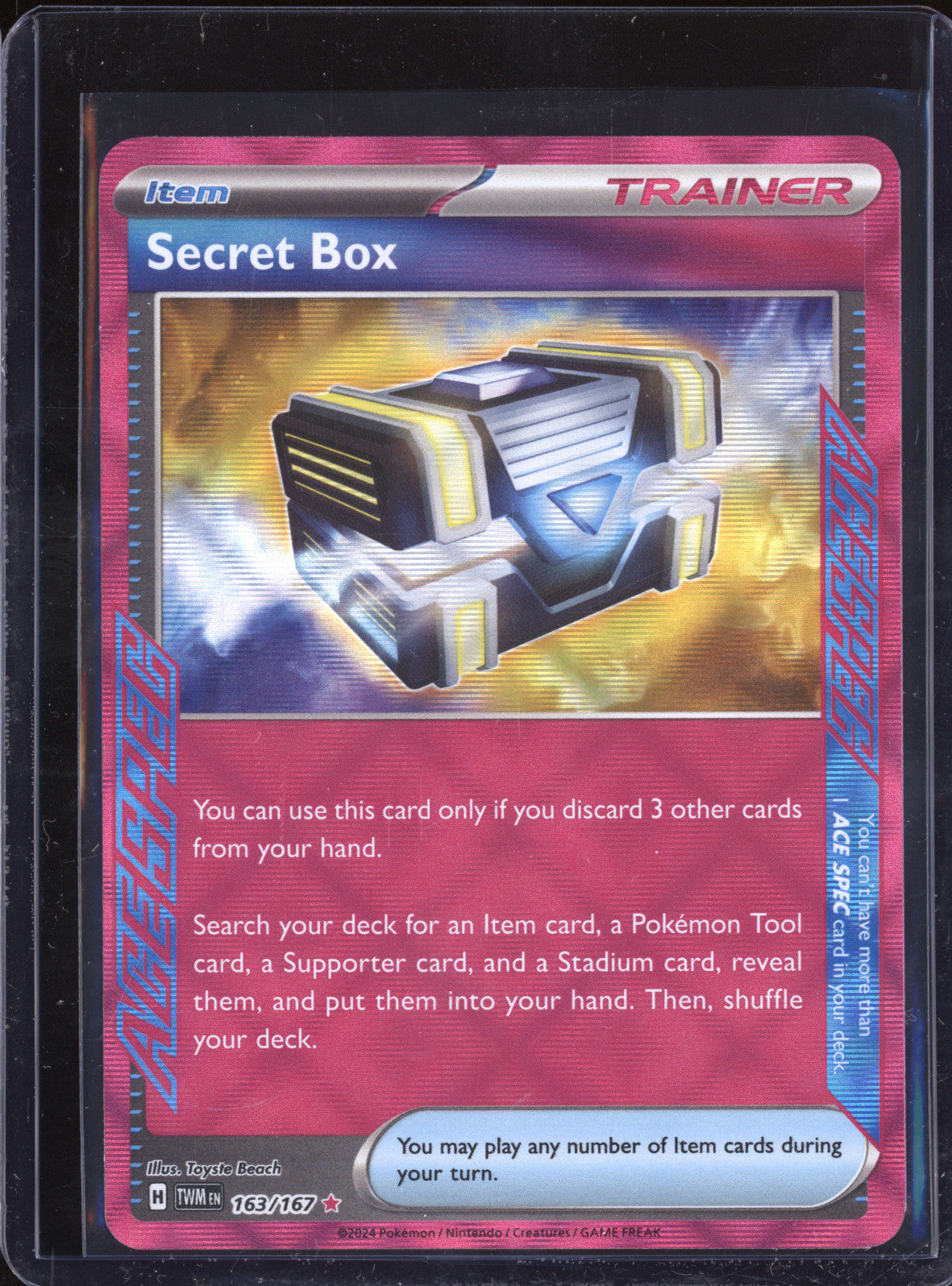 Secret Box 2024 Pokemon Twilight Masquerade 163/167 Ace Spec Rare