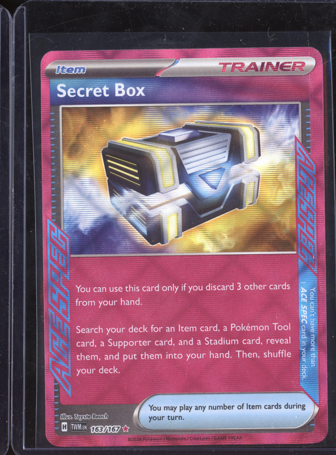 Secret Box 2024 Pokemon Twilight Masquerade 163/167 Ace Spec Rare