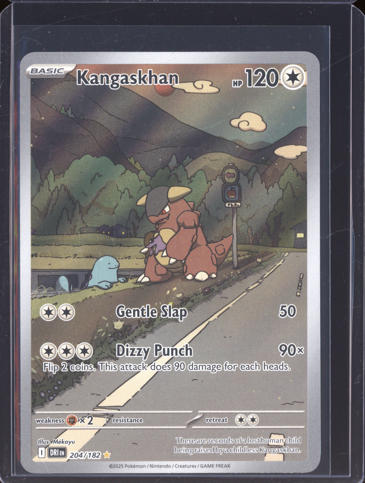 Kangaskhan 2025 Pokemon Destined Rivals DRI 204/182 Illustration Rare
