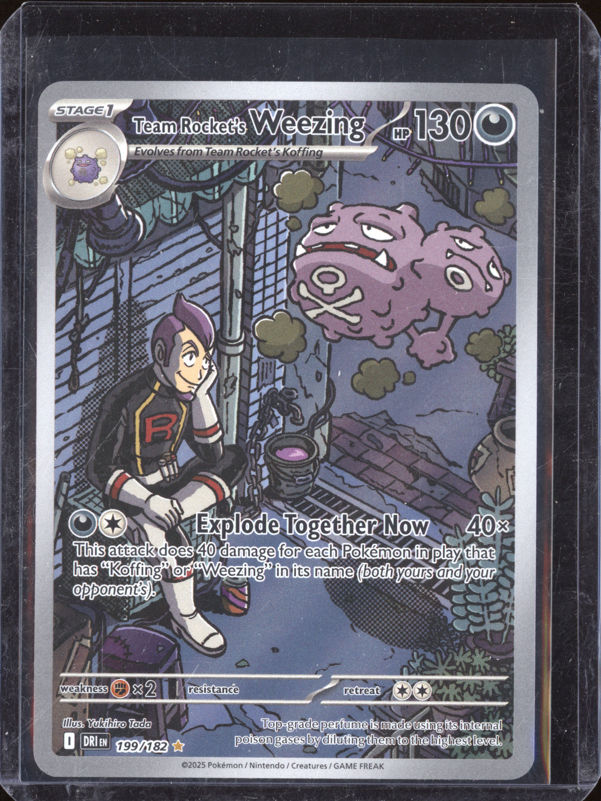 Team Rocket's Weezing 2025 Pokemon Destined Rivals DRI 199/182 Illustration Rare
