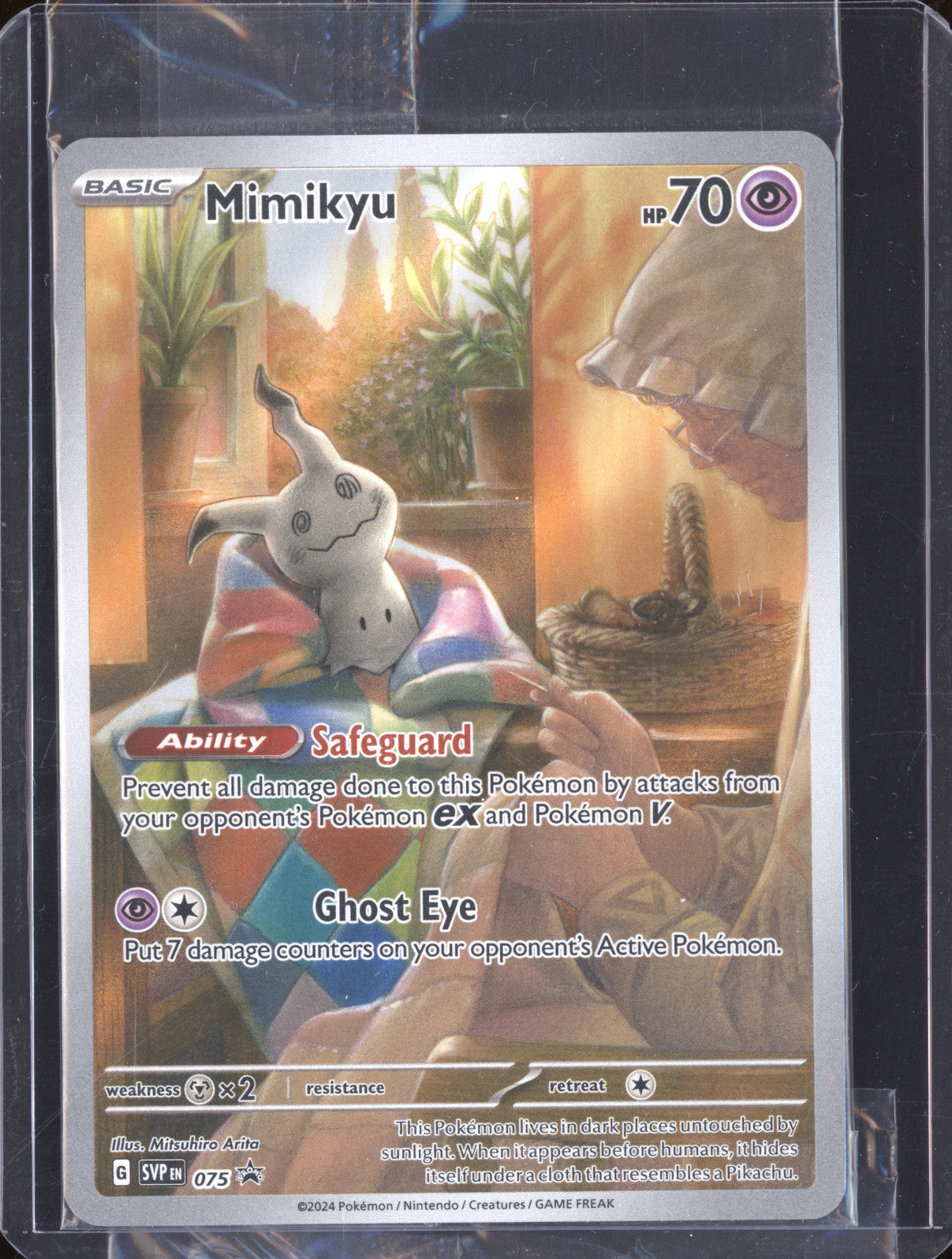 Mimikyu 2024 Pokemon Scarlet & Violet Promos 075 Black Star Promo