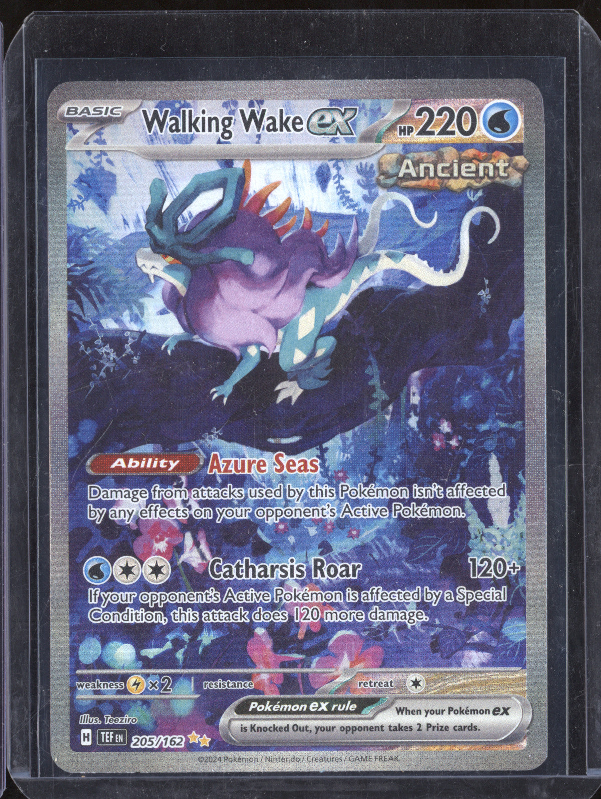 Walking Wake ex 2024 Pokemon Temporal Forces 205/162 Special Illustration Rare