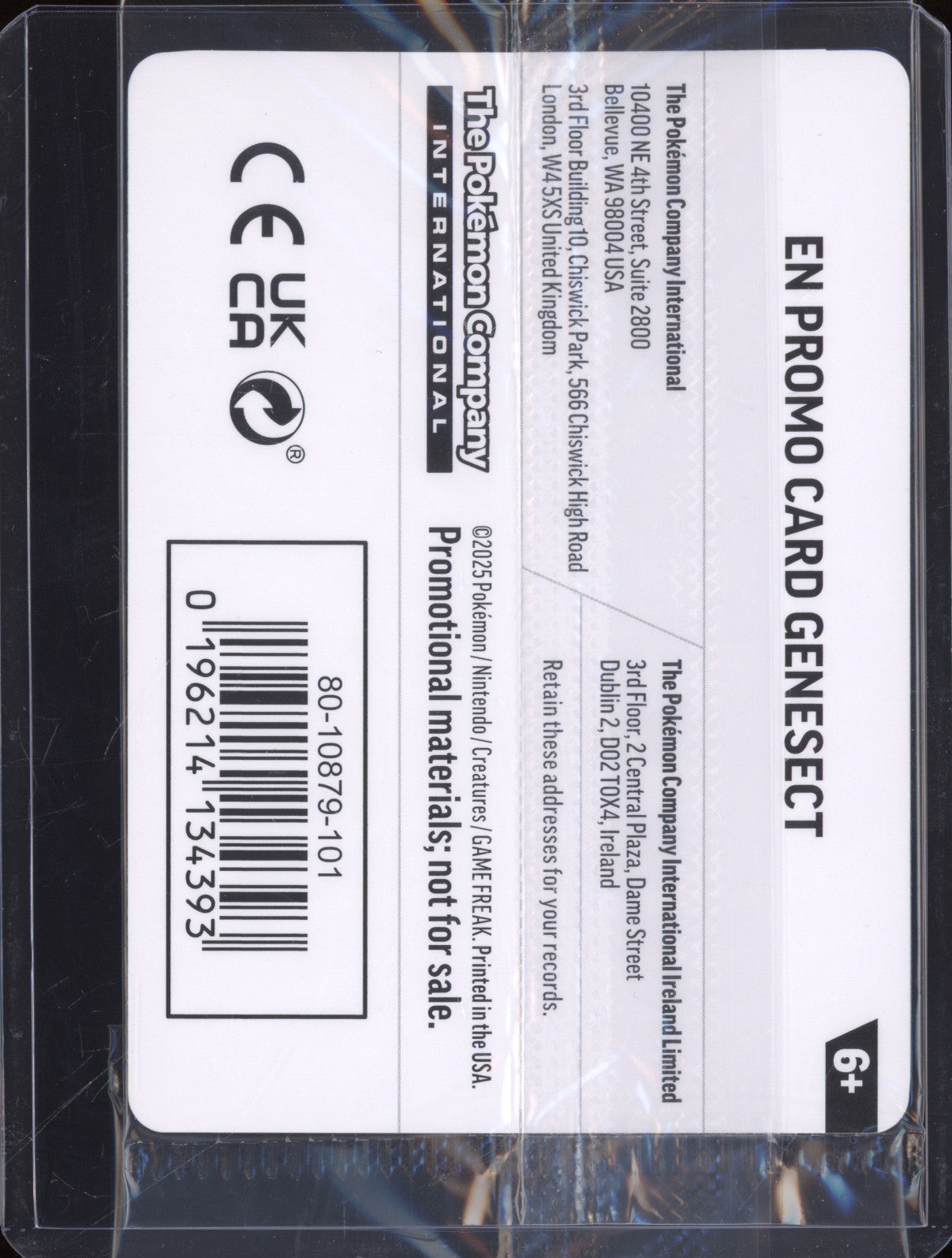 Genesect 2025 Pokemon Phantasmal Flames PFL 008/094 Holo Rare Stamped Promo