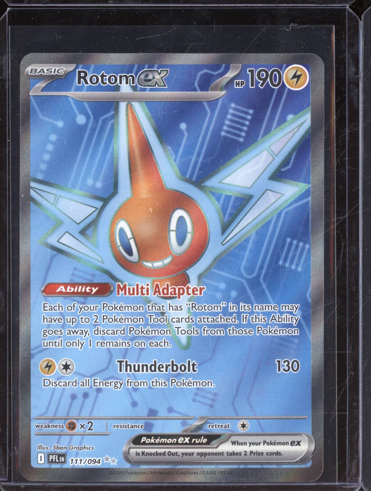 2025 Pokemon Phantasmal Flames PFL 111/094 Rotom Ex Ultra Rare