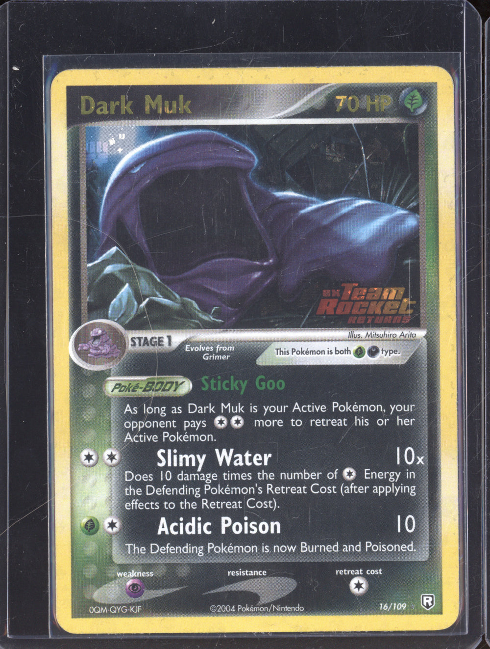 2004 Pokemon EX Team Rocket Returns 16/109 Dark Muk Reverse Holo