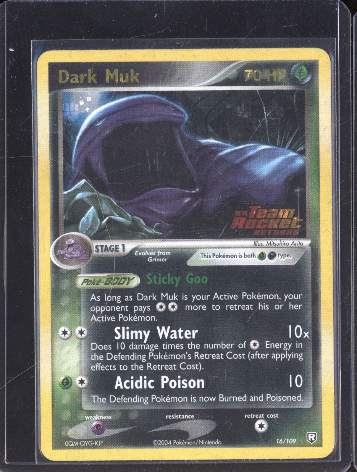 2004 Pokemon EX Team Rocket Returns 16/109 Dark Muk Reverse Holo
