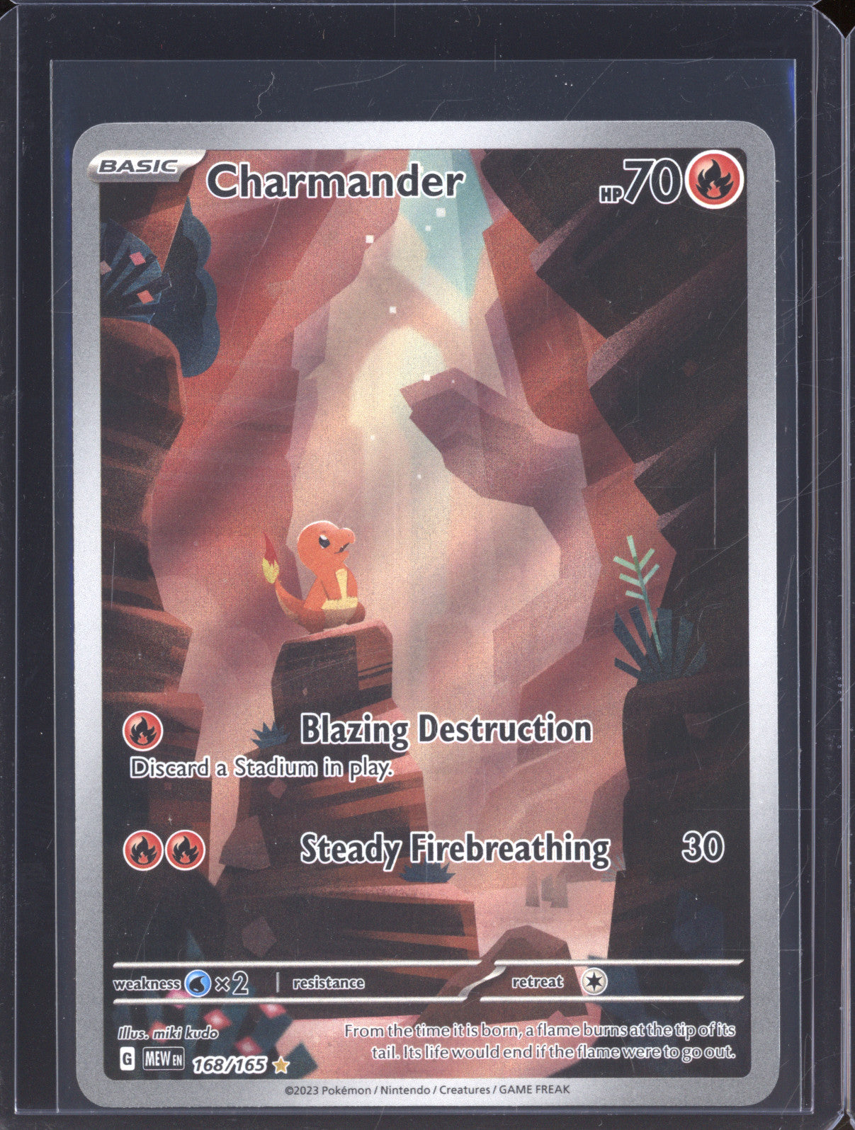 Charmander 2023 Pokemon 151 MEW 168/165 Illustration Rare