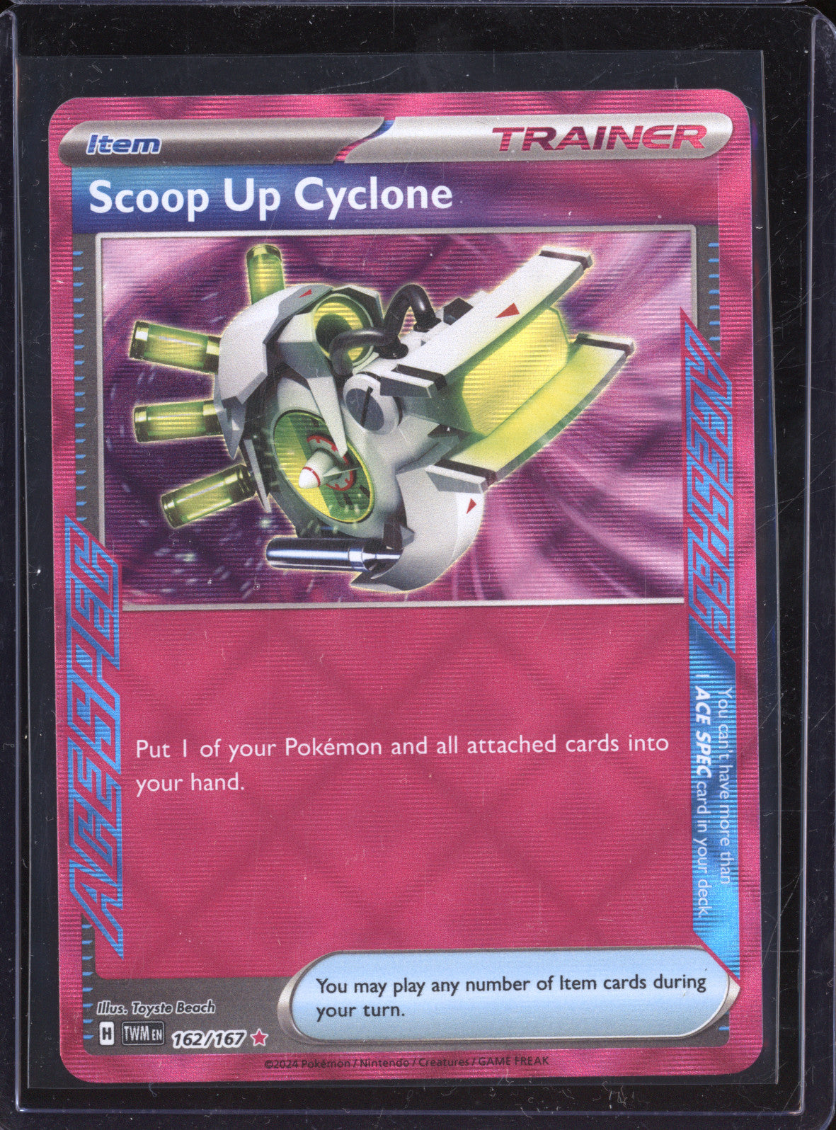 Scoop Up Cyclone 2024 Pokemon Twilight Masquerade 162/167 Ace Spec Rare