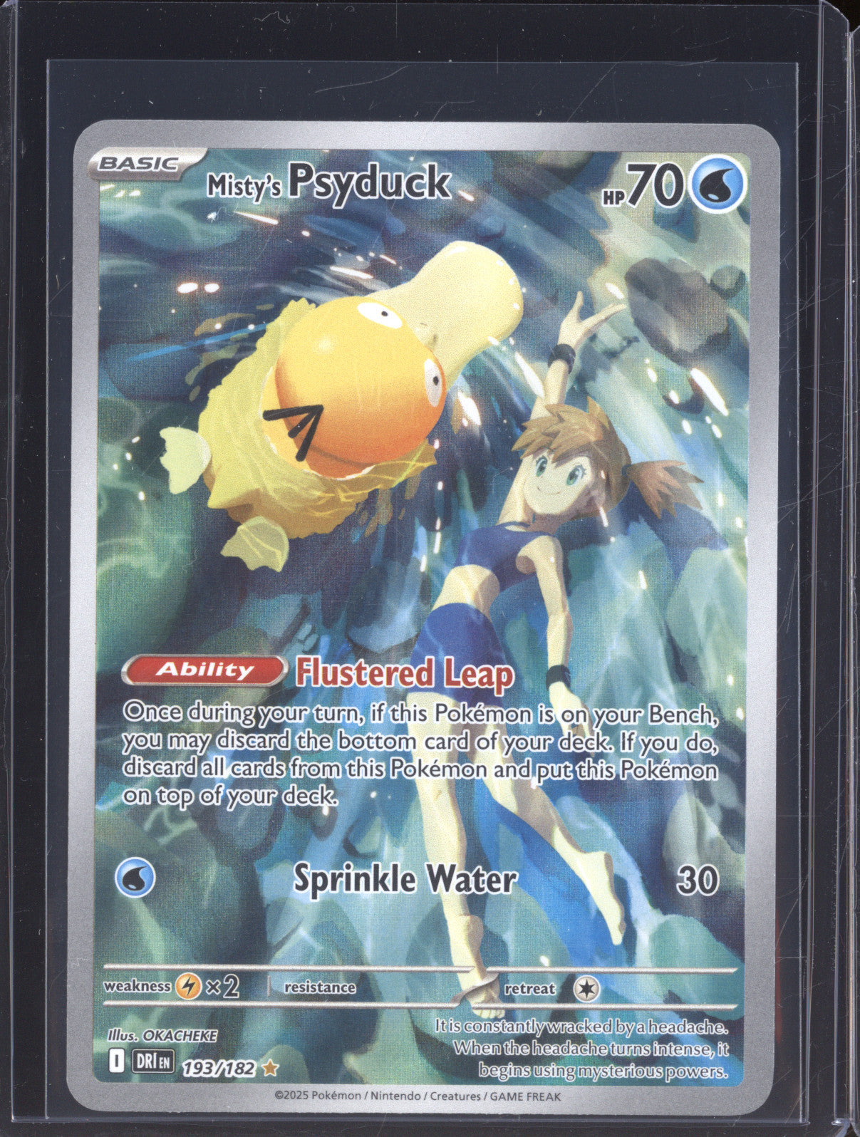 Misty's Psyduck 2025 Pokemon Destined Rivals DRI 193/182 Illustration Rare