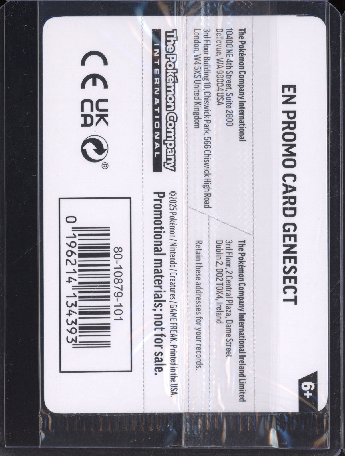 Genesect 2025 Pokemon Phantasmal Flames PFL 008/094 Holo Rare Stamped Promo