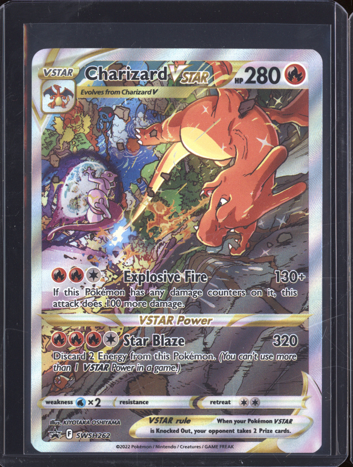 Charizard VStar 2022 Pokemon Sword & Shield Promos SWSH262 Black Star Promo