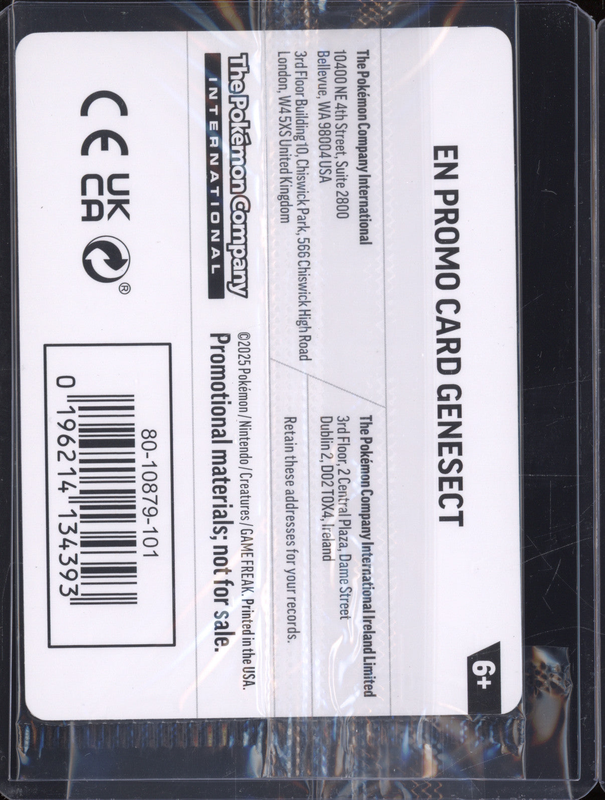 Genesect 2025 Pokemon Phantasmal Flames PFL 008/094 Holo Rare Stamped Promo