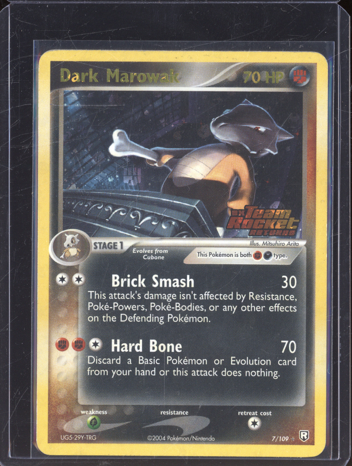 2004 Pokemon EX Team Rocket Returns 7/109 Dark Marowak Reverse Holo