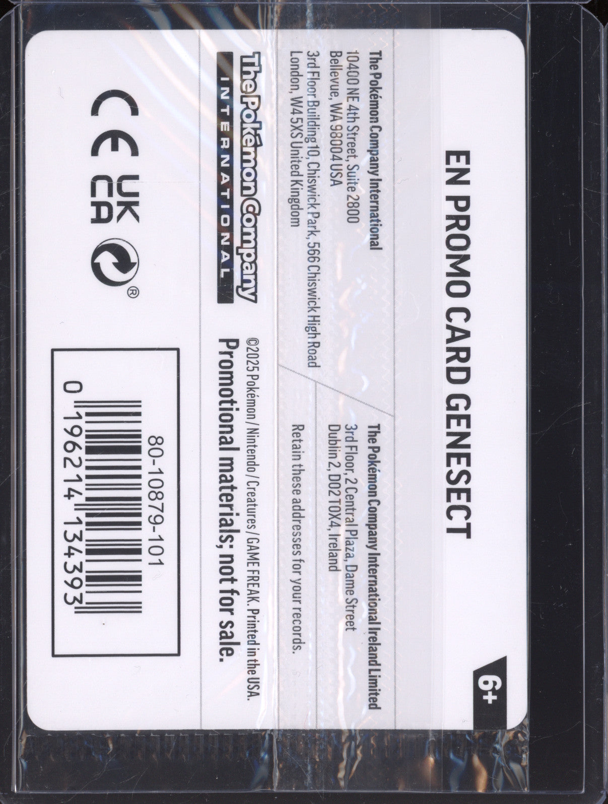 Genesect 2025 Pokemon Phantasmal Flames PFL 008/094 Holo Rare Stamped Promo