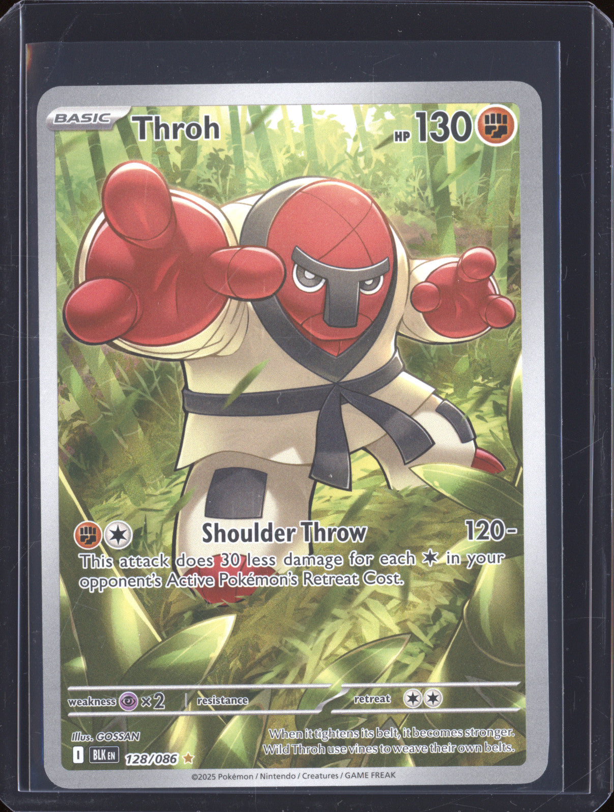 Throh 2025 Pokemon Black Bolt BLK 128/086 Illustration Rare