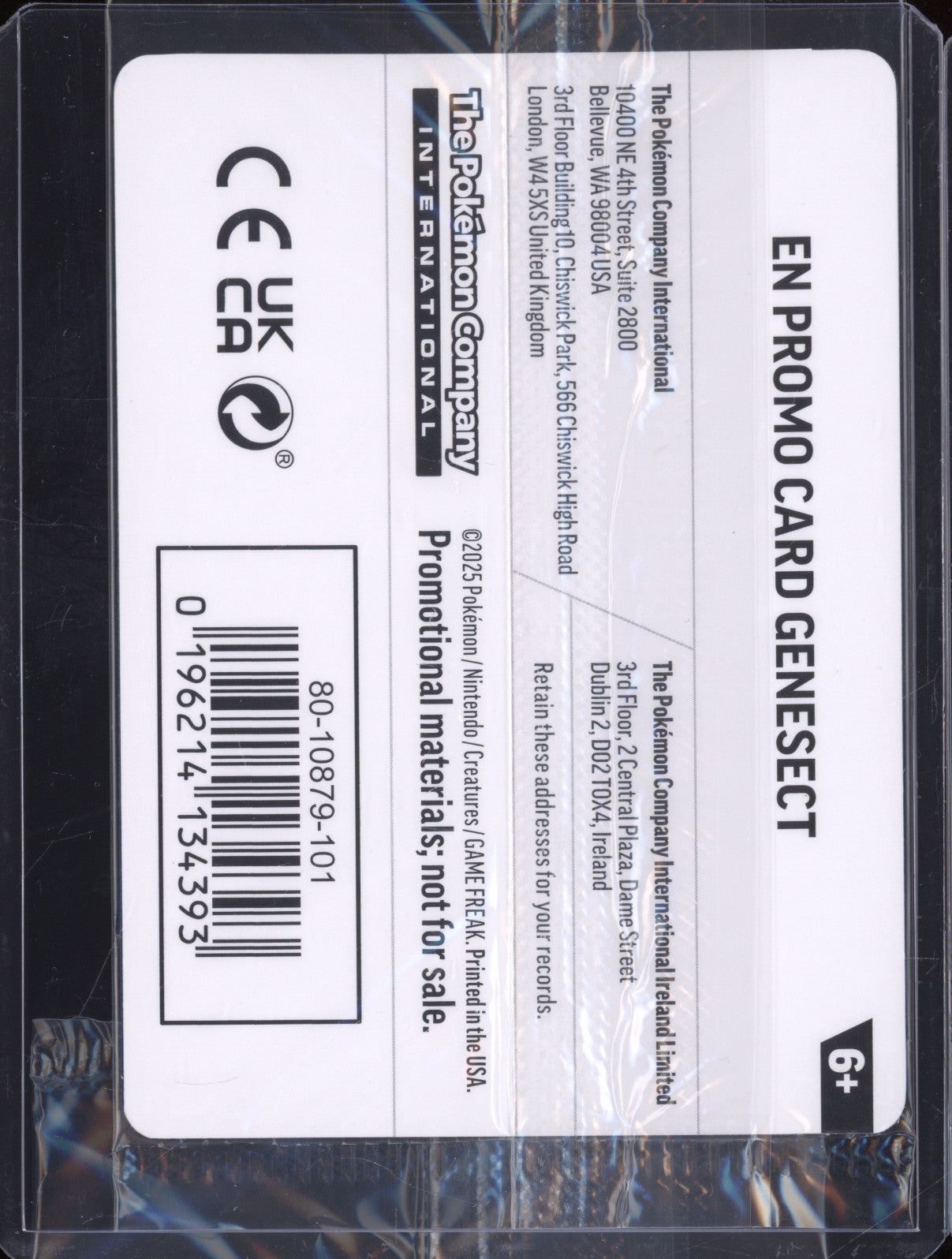 Genesect 2025 Pokemon Phantasmal Flames PFL 008/094 Holo Rare Stamped Promo