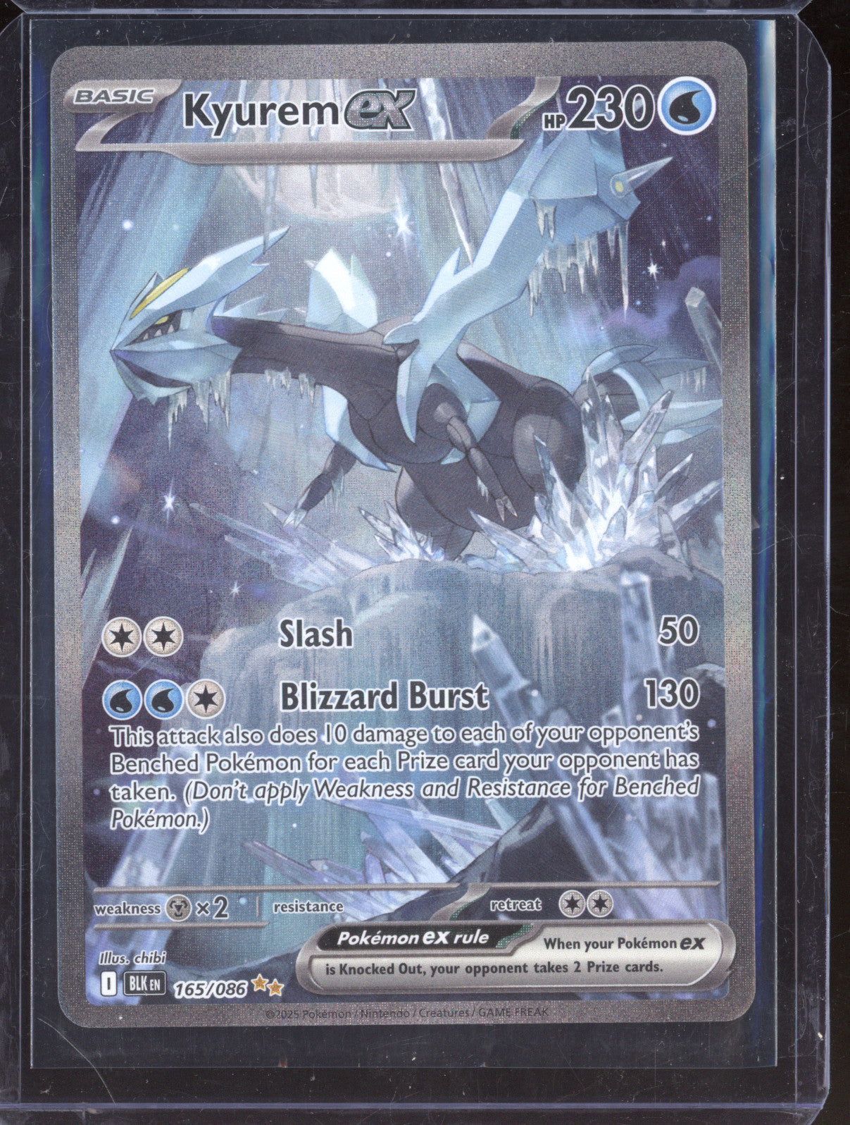 2025 Pokemon Scarlet & Violet 165/086 Kyurem ex Black Bolt
