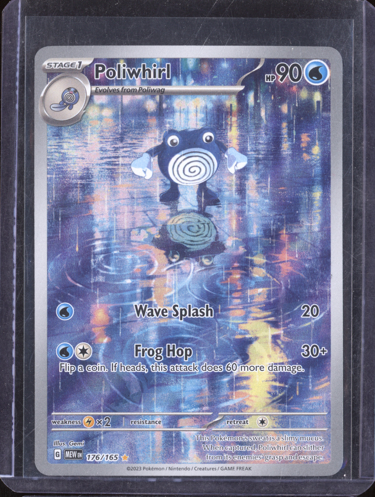 2023 Pokemon Scarlet & Violet 151 176 Poliwhirl Illustration Rare