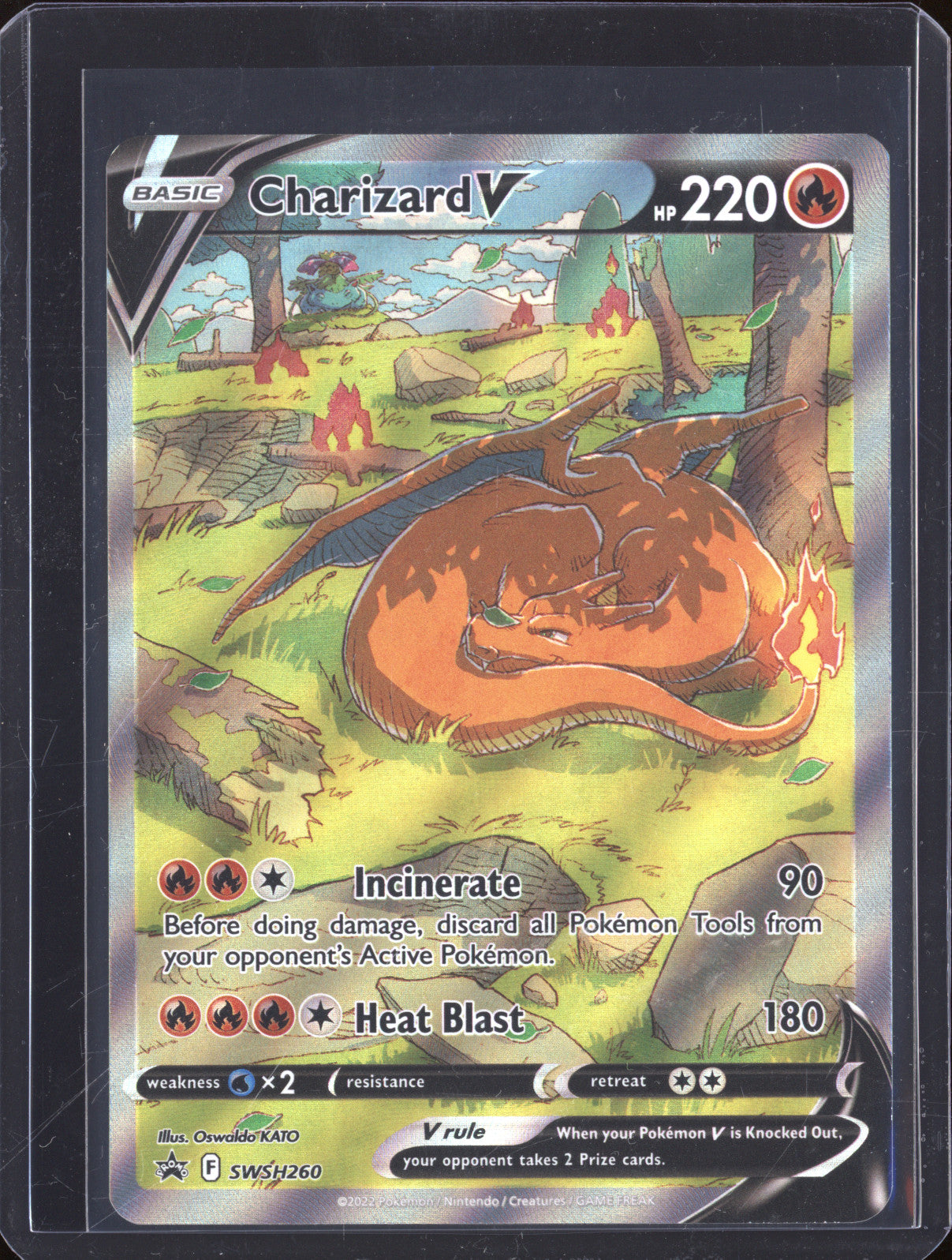 Charizard V 2022 Pokemon Sword & Shield Promos SWSH260 Black Star Promo