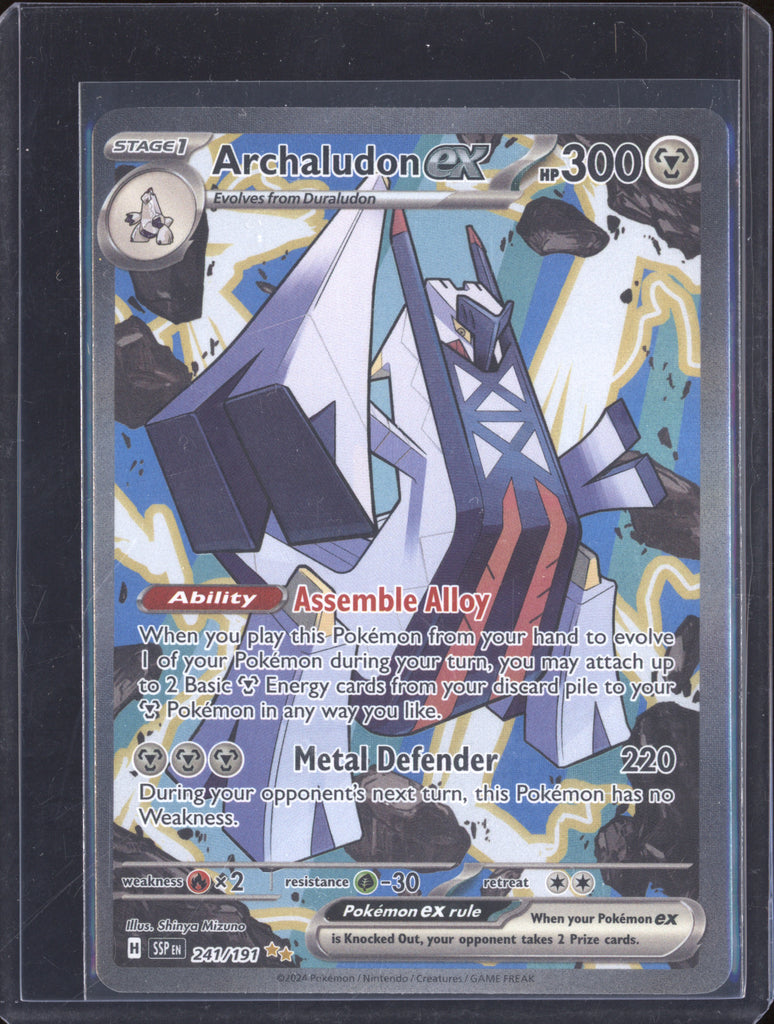 Archaludon EX 2024 Pokemon Surging Sparks SSP 241/191 Special Illustra