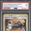 Counter Catcher 2017 Pokemon Crimson Invasion 91/111 League Staff Rev Foil PSA 7