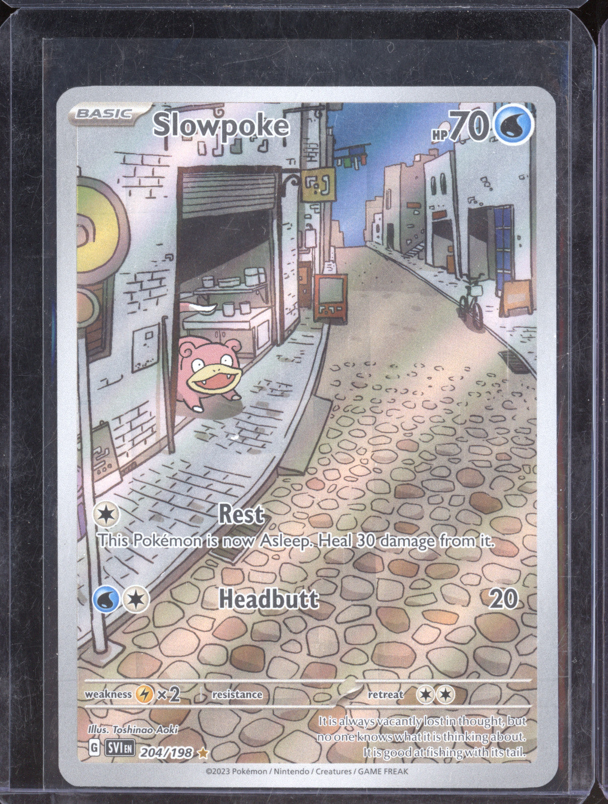 2023 Pokemon Scarlet & Violet 204 Slowpoke Illustration Rare