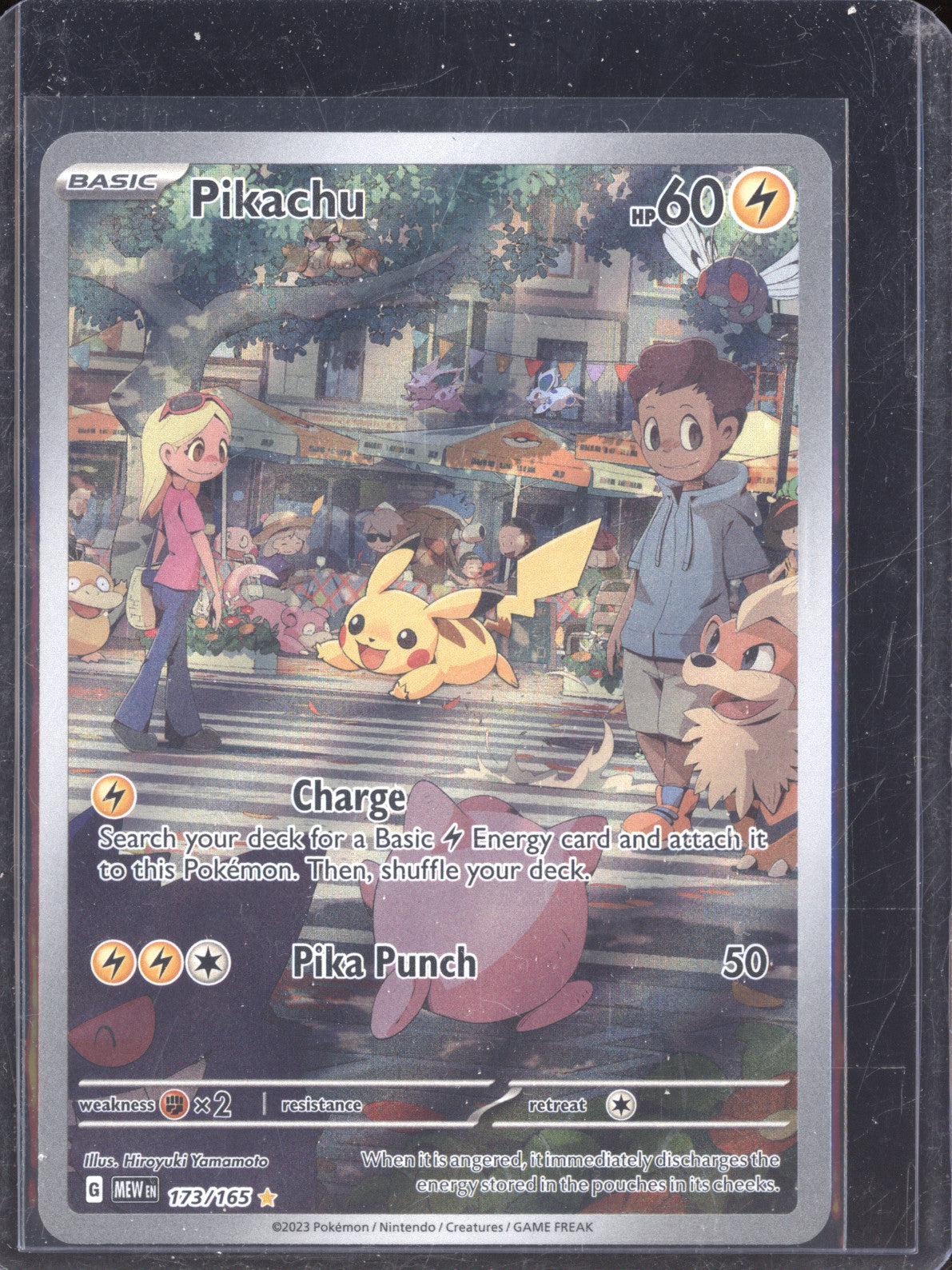 Pikachu 2023 Pokemon Scarlet & Violet MEW 151 173/165 Illustration Rare