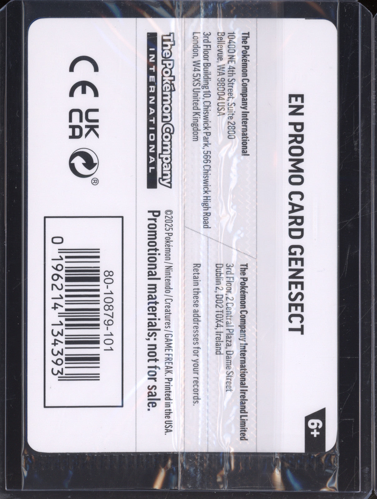 Genesect 2025 Pokemon Phantasmal Flames PFL 008/094 Holo Rare Stamped Promo