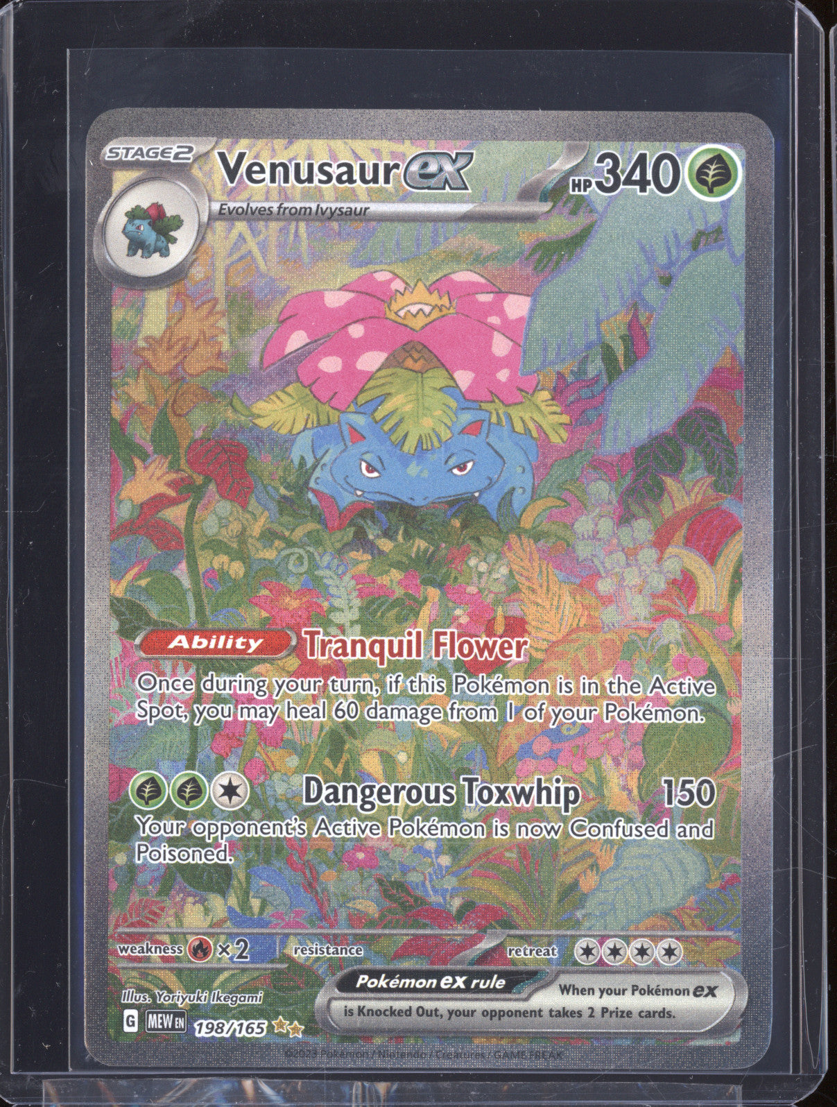2023 Pokemon S&V 151 MEW 198/165 Venusaur ex Special Illustration Rare