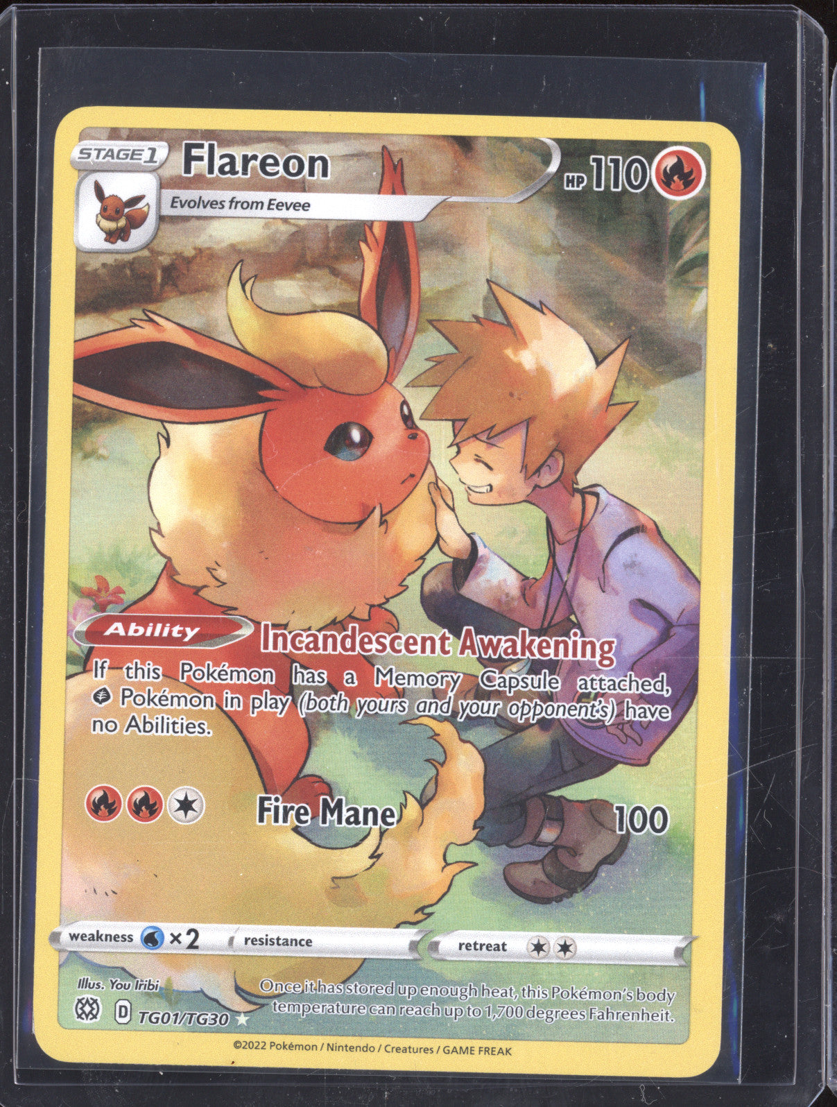 Pokemon Flareon TG01/TG30 Brilliant Stars Trainer Gallery