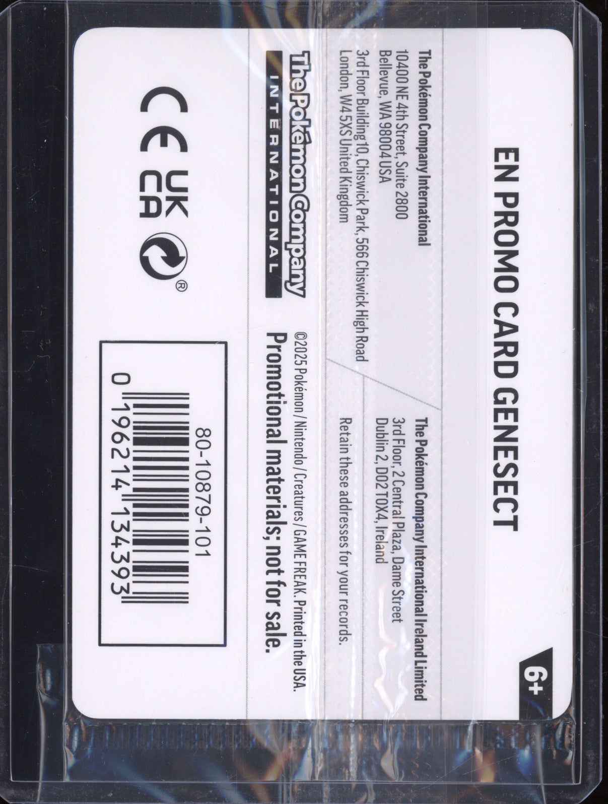 Genesect 2025 Pokemon Phantasmal Flames PFL 008/094 Holo Rare Stamped Promo