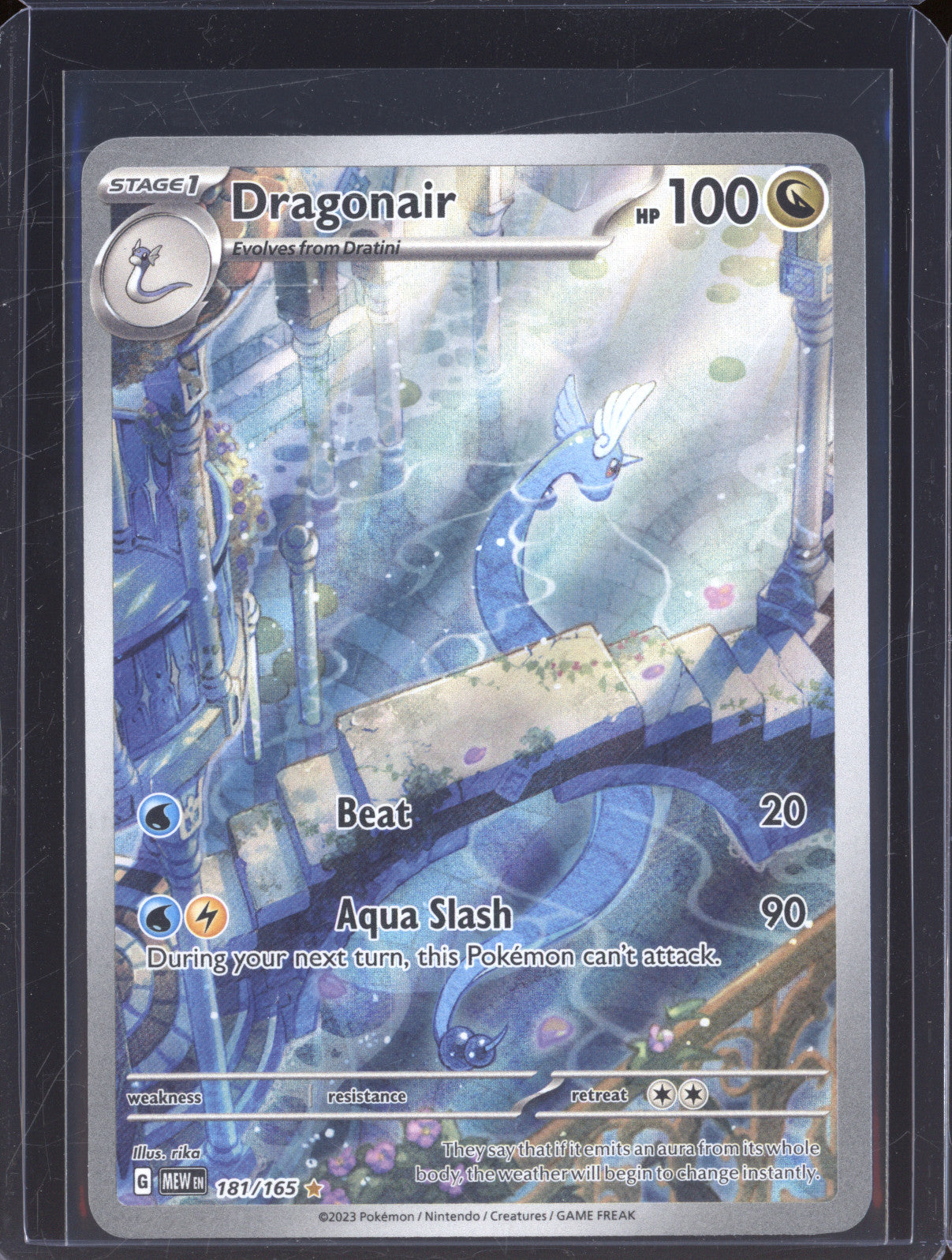 2023 Pokemon Scarlet & Violet 151 MEW 181 Dragonair Illustration Rare