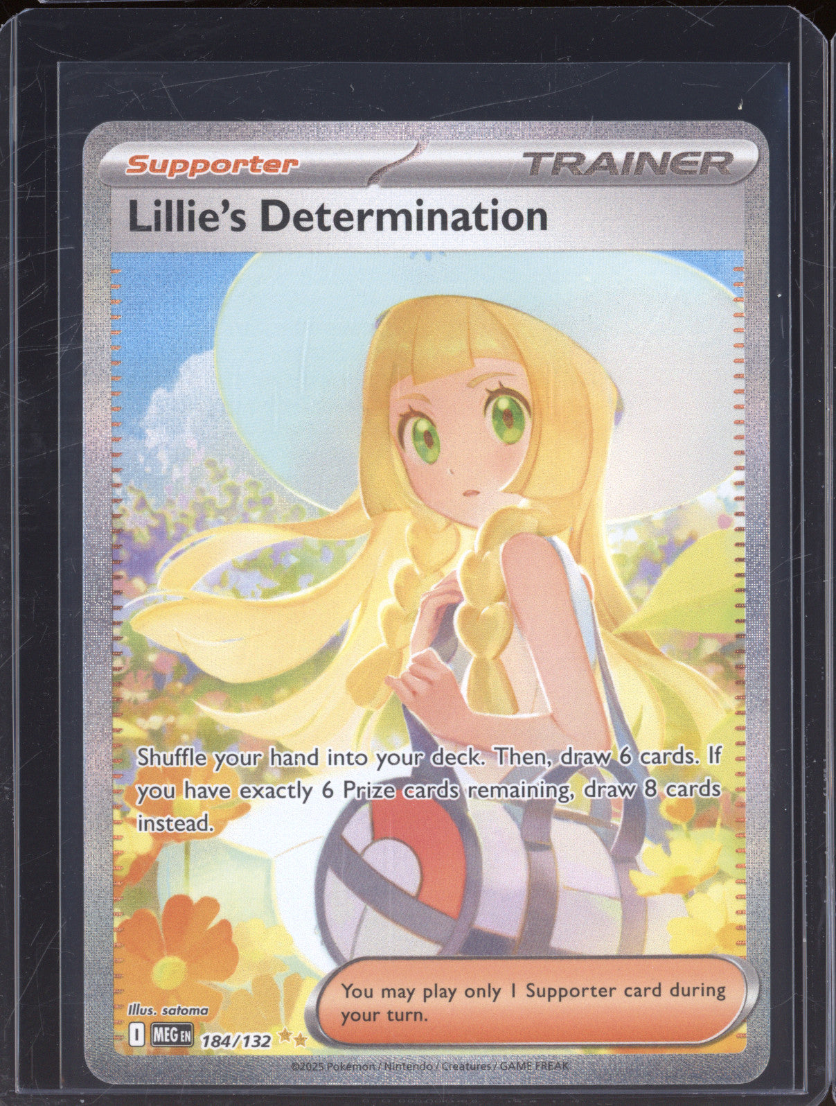 2025 Pokemon Mega Evolutions MEG 184/132 Lillie's Determination SIR